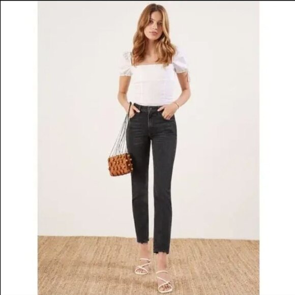 Reformation 💋 Julia High Jeans \\ Size 29 // Black - Picture 1 of 8